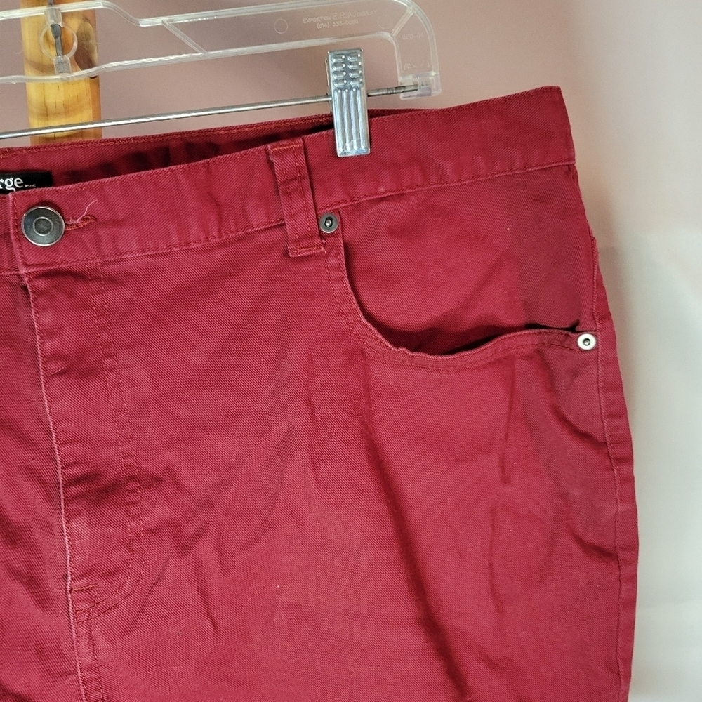 George Men's Cutoff Shorts Rust Size 44 - Picture 3 of 8
